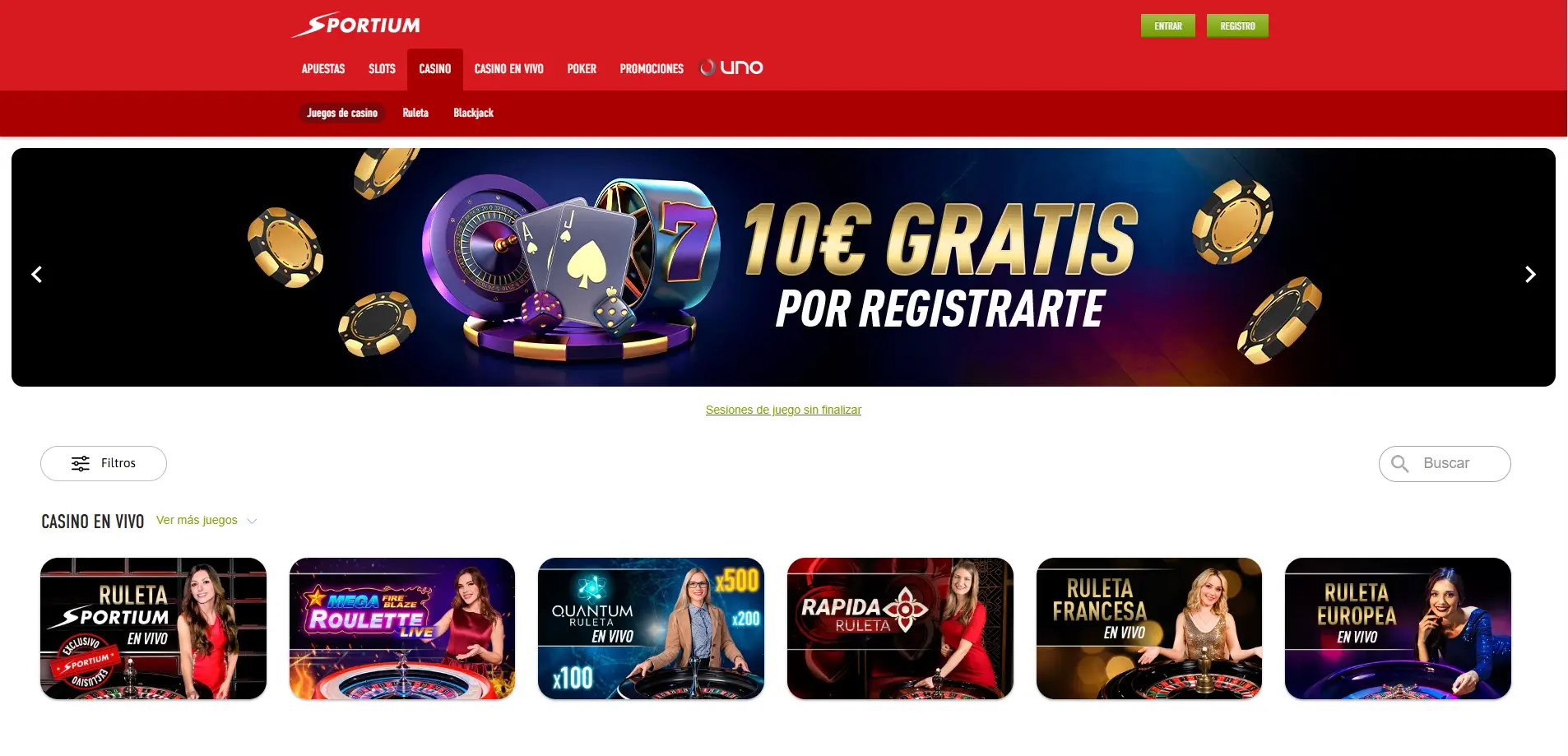 sportium casino
